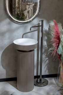 Раковина накладная Armadi Art Sole Corian 801-R-D 40 см Delmar